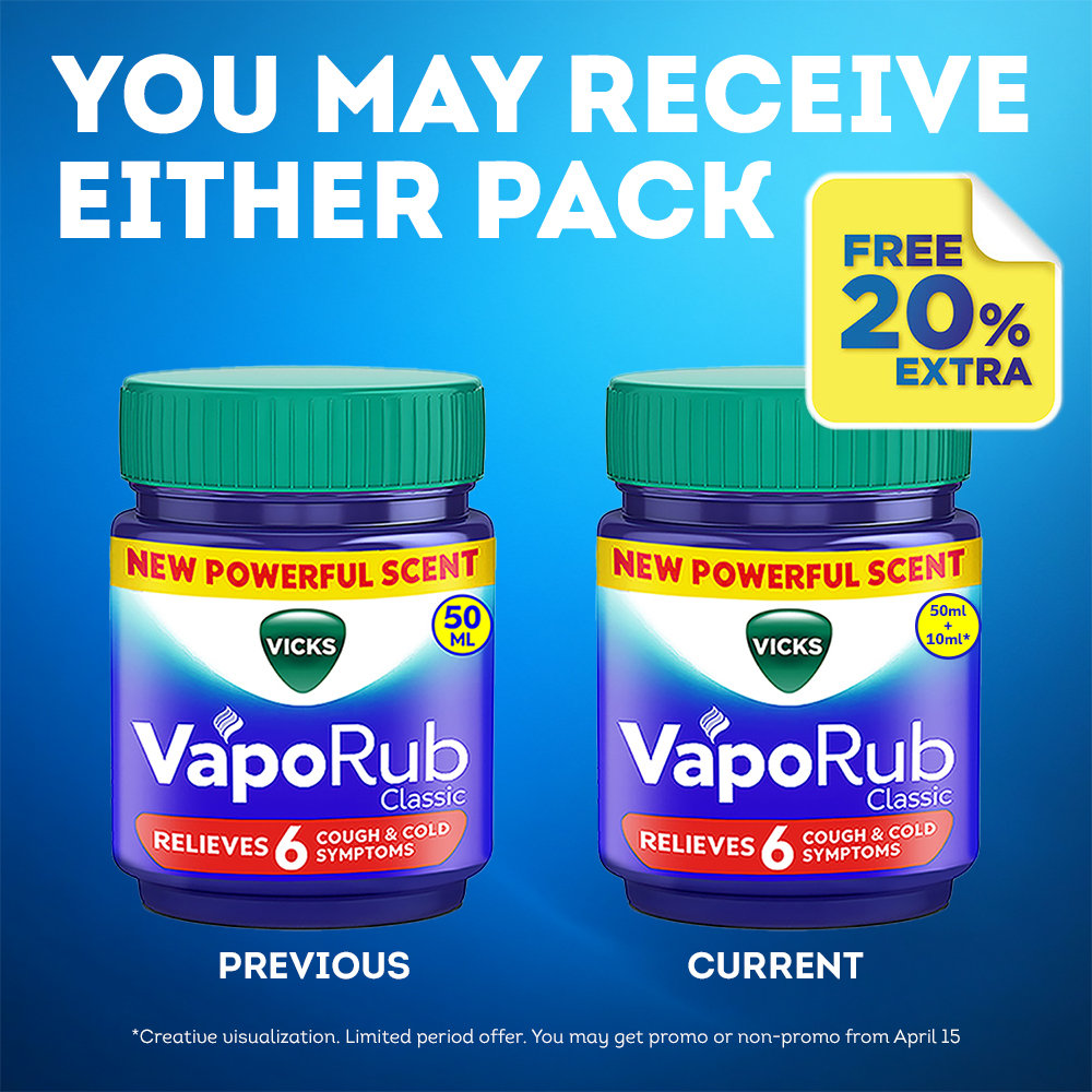 Vicks Vaporub, 50 ml, Pack of 1 Vicks Vaporub, 50 ml, Pack of 1