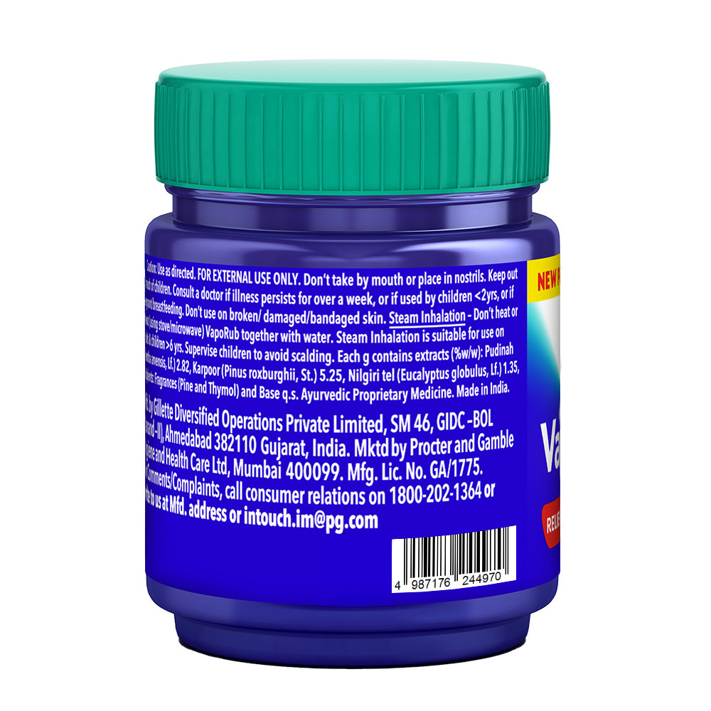 Vicks Vaporub, 105 ml, Pack of 1 Vicks Vaporub, 105 ml, Pack of 1