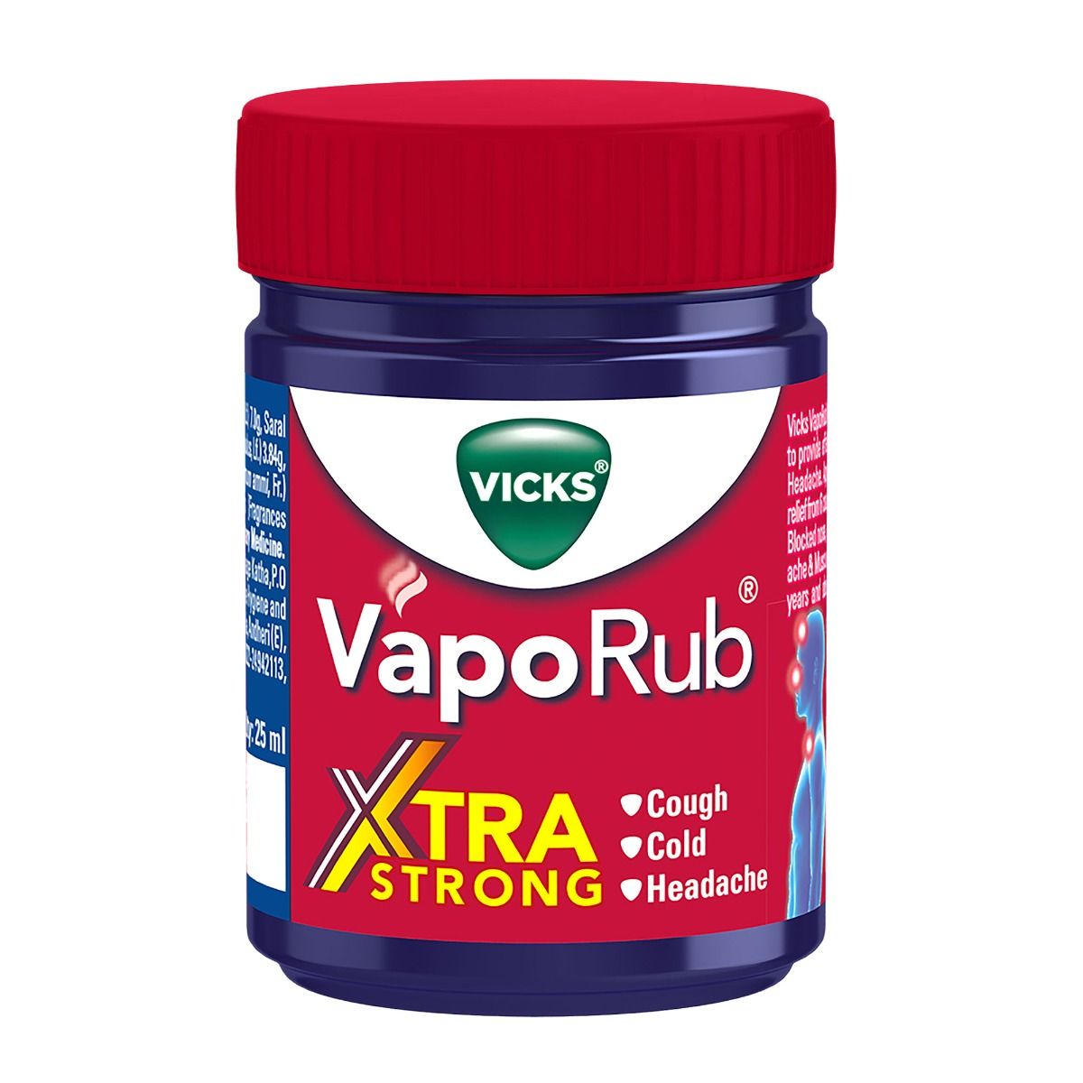 Vicks Vaporub Xtra Strong, 25 Ml Price, Uses, Side Effects, Composition ...