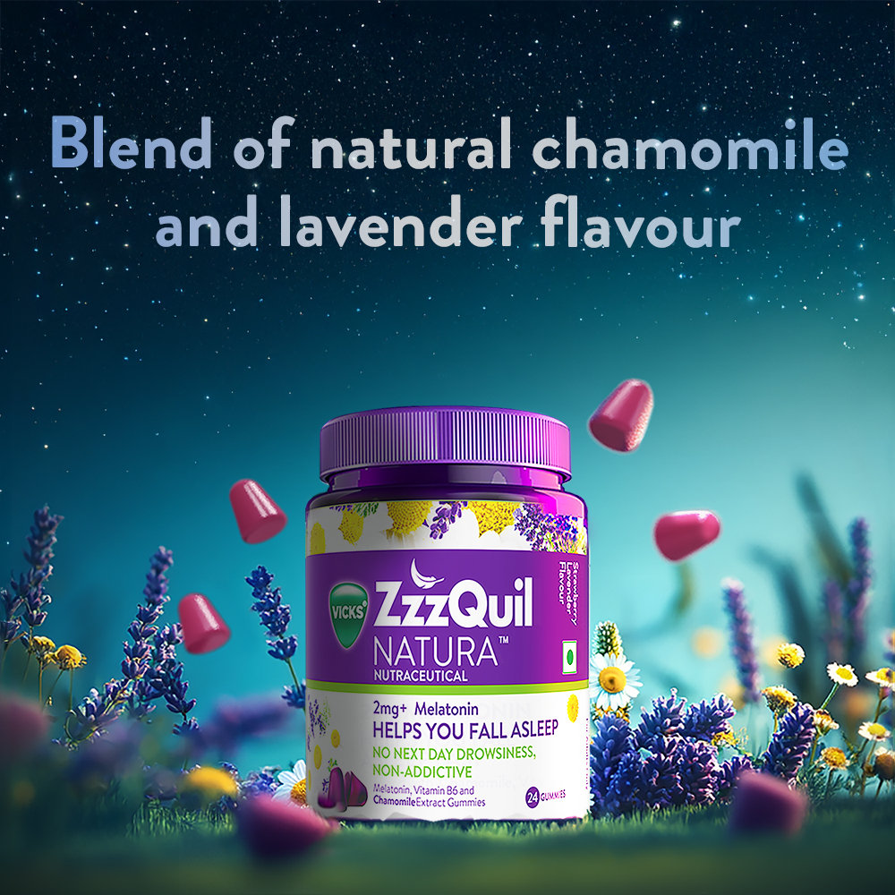 Vicks ZzzQuil Natura |Non-Addictive Sleep-Aid Gummy|Melatonin Helps you fall Asleep Fast| 24 Nutraceutical Gummies, Pack of 1 Vicks ZzzQuil Natura |Non-Addictive Sleep-Aid Gummy|Melatonin Helps you fall Asleep Fast| 24 Nutraceutical Gummies, Pack of 1