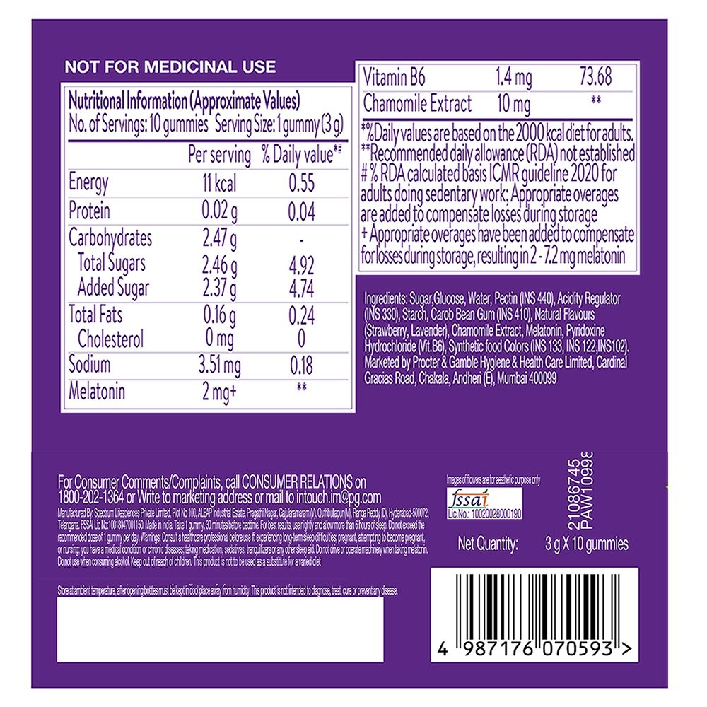 Vicks ZzzQuil Natura |Non-Addictive Sleep-Aid Gummy|Melatonin Helps you fall Asleep Fast| 10 Nutraceutical Gummies, Pack of 1 Vicks ZzzQuil Natura |Non-Addictive Sleep-Aid Gummy|Melatonin Helps you fall Asleep Fast| 10 Nutraceutical Gummies, Pack of 1