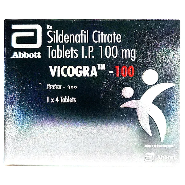Vicogra-100 Tablet 4's, Pack of 4