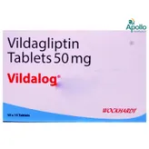 Vildalog 50mg Tablet 15's, Pack of 15 TABLETS