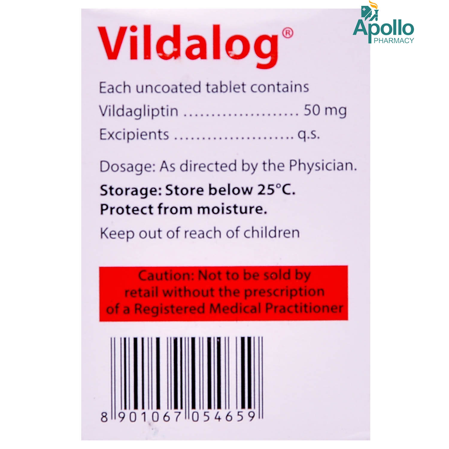 Vildalog 50mg Tablet 15's, Pack of 15 TABLETS Vildalog 50mg Tablet 15's, Pack of 15 TABLETS
