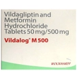 Vildalog M 500 Tablet 15's