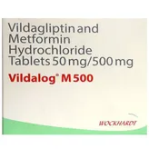 Vildalog M 500 Tablet 15's, Pack of 15 TABLETS