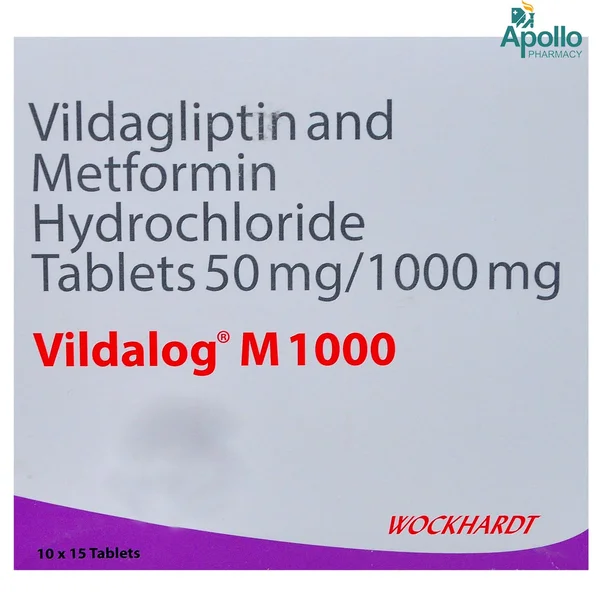 Vildalog M 1000/50mg Tablet 15's