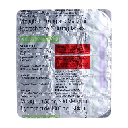 Vilatin M 1000/50mg Tablet 15's