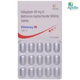 Vildaray M 50/500 Tablet 15's, Pack of 15 TABLETS