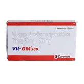 Vil GM 500/50mg Tablet 10's, Pack of 10 TABLETS