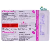 Vildaprime 50 Tablet 15's, Pack of 15 TABLETS