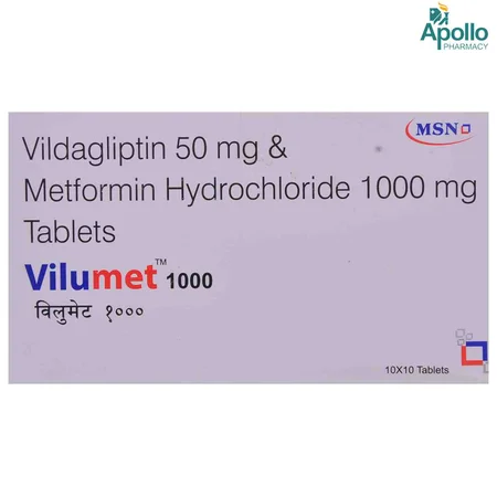 Vilumet 1000/50mg Tablet 10's