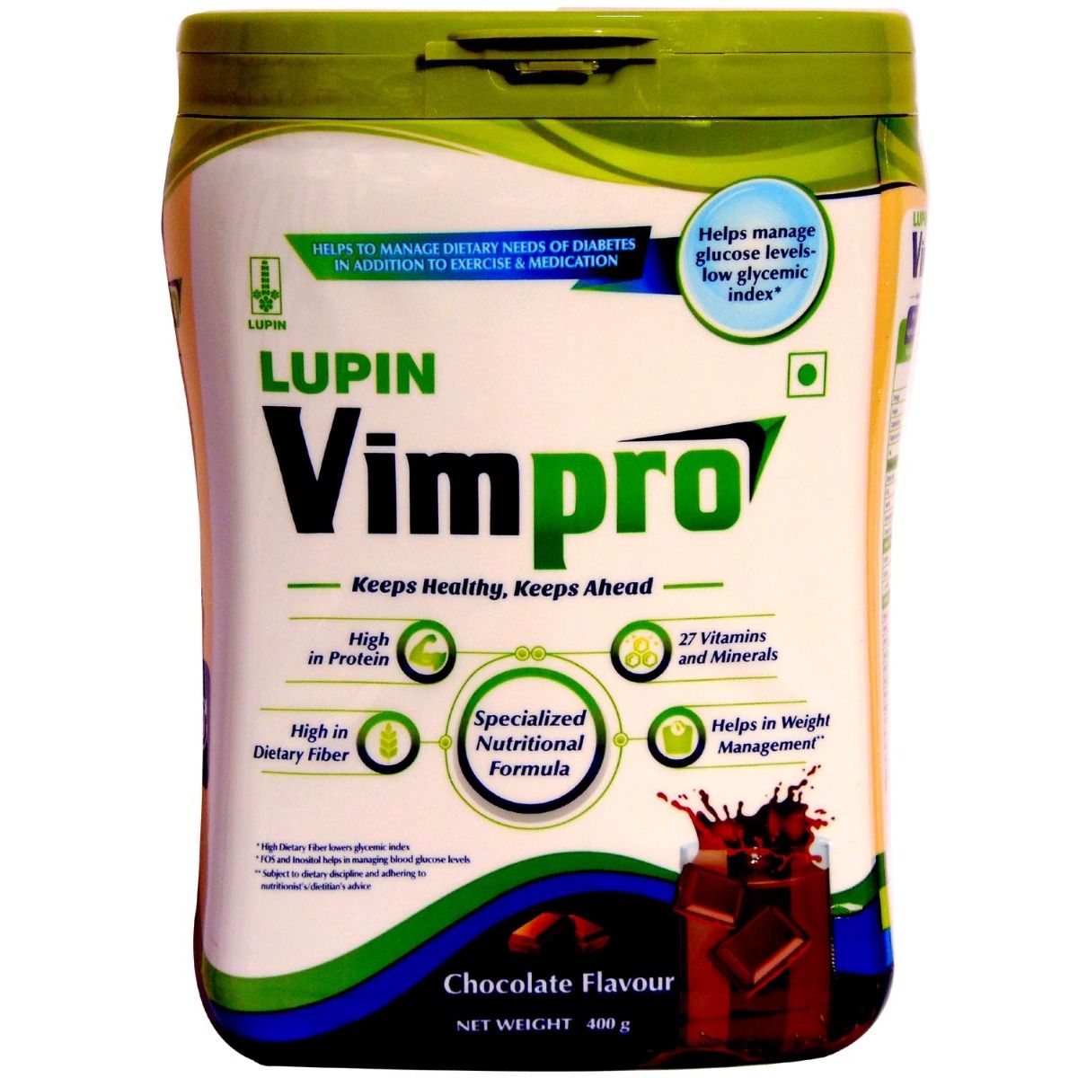 Buy Vimpro Chocolate Powder 400 gm Online