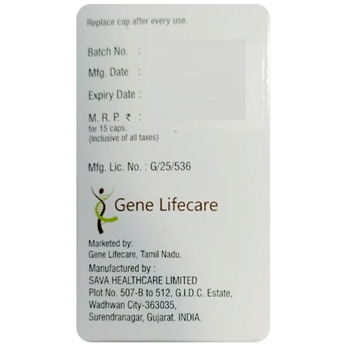 Vin Swaz Gene Caps Powder For Inhalation Capsule 15's, Pack of 1 Vin Swaz Gene Caps Powder For Inhalation Capsule 15's, Pack of 1