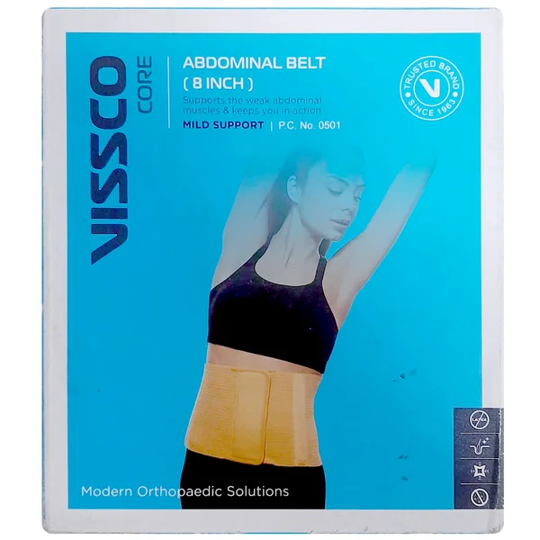 Vissco Core Abdominal Belt (8 inch) P.C.No.0501 Large, 1 Count