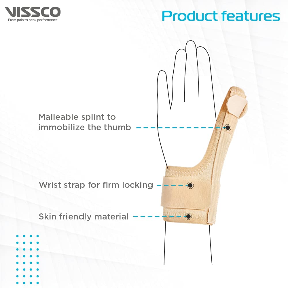 Vissco Thumb Spica Splint Right/Left Universal 0643, 1 Count, Pack of 1 Vissco Thumb Spica Splint Right/Left Universal 0643, 1 Count, Pack of 1