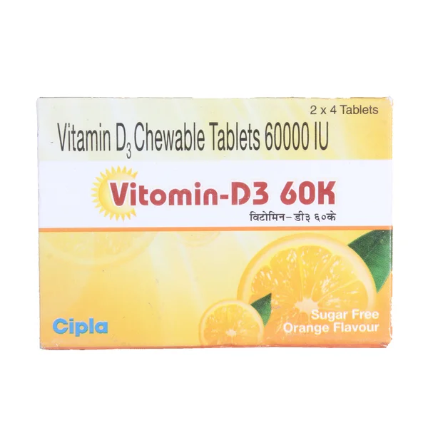Vitomin D3 60K Chewable Tablet 4's