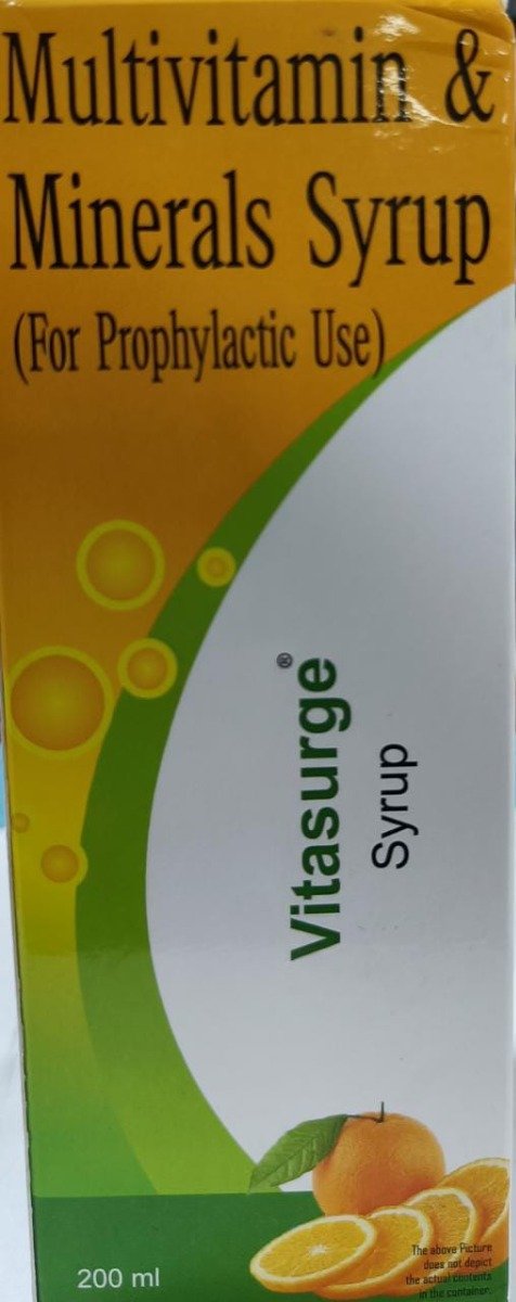 Vitasurge Orange Flavour Syrup 200 ml, Pack of 1 Vitasurge Orange Flavour Syrup 200 ml, Pack of 1