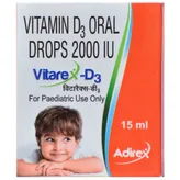 Vitarex D3 Oral Drop 15 ml, Pack of 1 ORAL DROPS