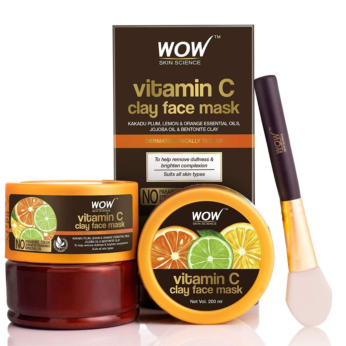 Wow Skin Science Vitamin C Clay Face Mask, 200 ml Price, Uses, Side