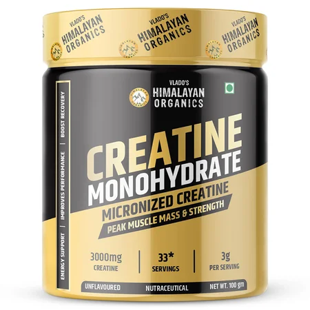 Vlado's Himalayan Organics Creatine Monohydrate, 100 gm
