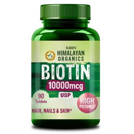 Vlado's Himalayan Organics 10000mcg Biotin, 90 Tablets