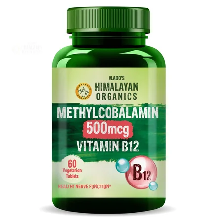 Vlado's Himalayan Organics 500mcg Methylcobalamin Vit B12, 60 Tablets
