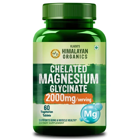 Vlado's Himalayan Organics 2000 mg Chelated Magnesium Glycinate, 60 Tablets
