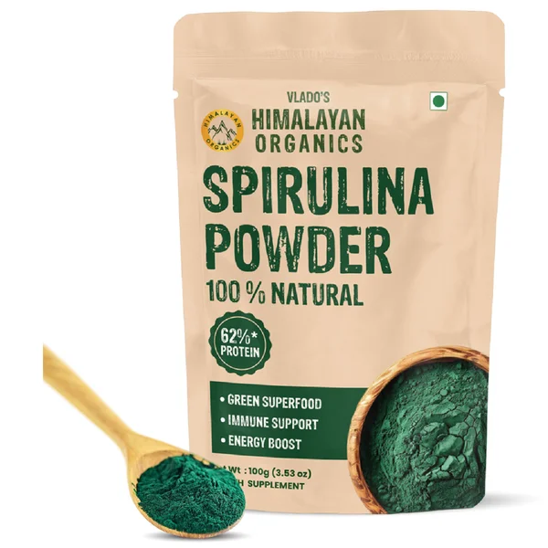 Vlados Himalayan Organic Spirulina Powder, 100 gm