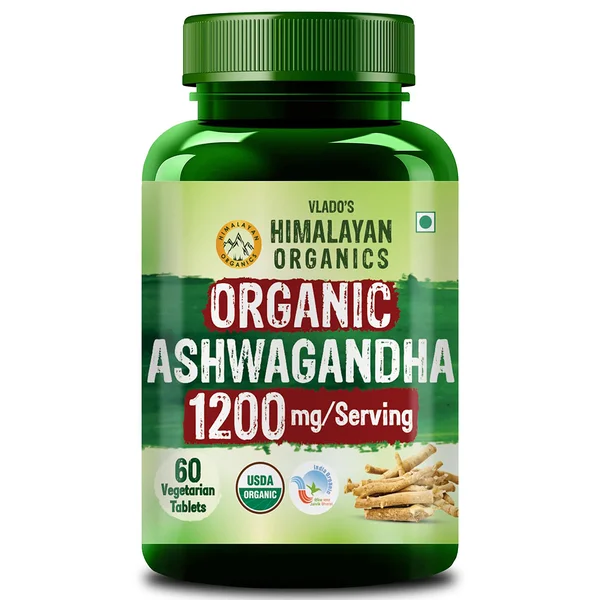 Vlado's Himalayan Organics 1200mg Ashwagandha, 60 Tablets
