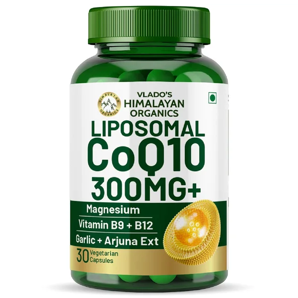 Vlado's Himalayan Organics 300mg+ Liposomal Coenzyme Q10, 30 Capsules