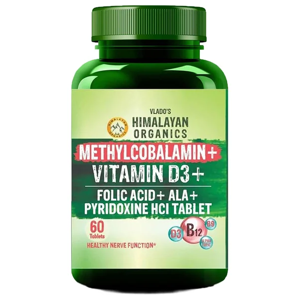 VLADOS HIM ORG METHYLCOBALAMIN + VIT D3 +TAB 60'S