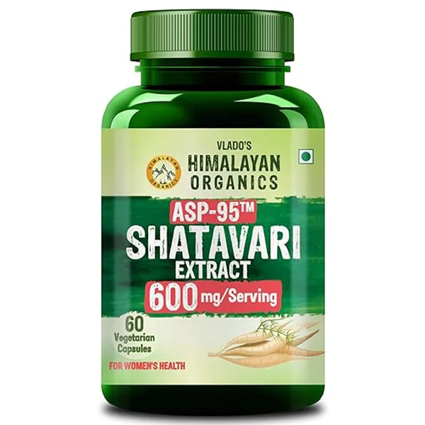 Vlado's Himalayan Organics 600mg Shatavari Extract, 60 Capsules