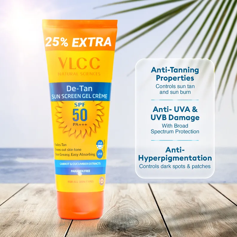 Vlcc De-Tan Sunscreen Gel Cr