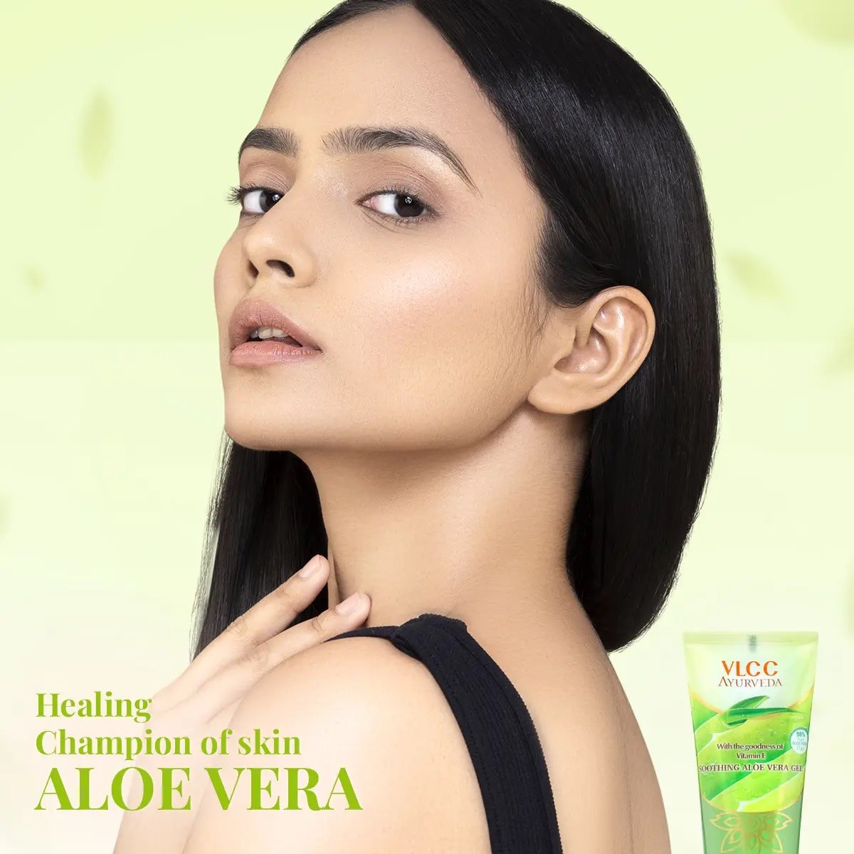 VLCC Ayurveda Soothing Aloe Vera Gel 100 gm | With Vitamin E | 90% Pure Aloe Vera Pulp | Control Acne | Minimize Pigmentation | For All Skin Type, Pack of 1 VLCC Ayurveda Soothing Aloe Vera Gel 100 gm | With Vitamin E | 90% Pure Aloe Vera Pulp | Control Acne | Minimize Pigmentation | For All Skin Type, Pack of 1