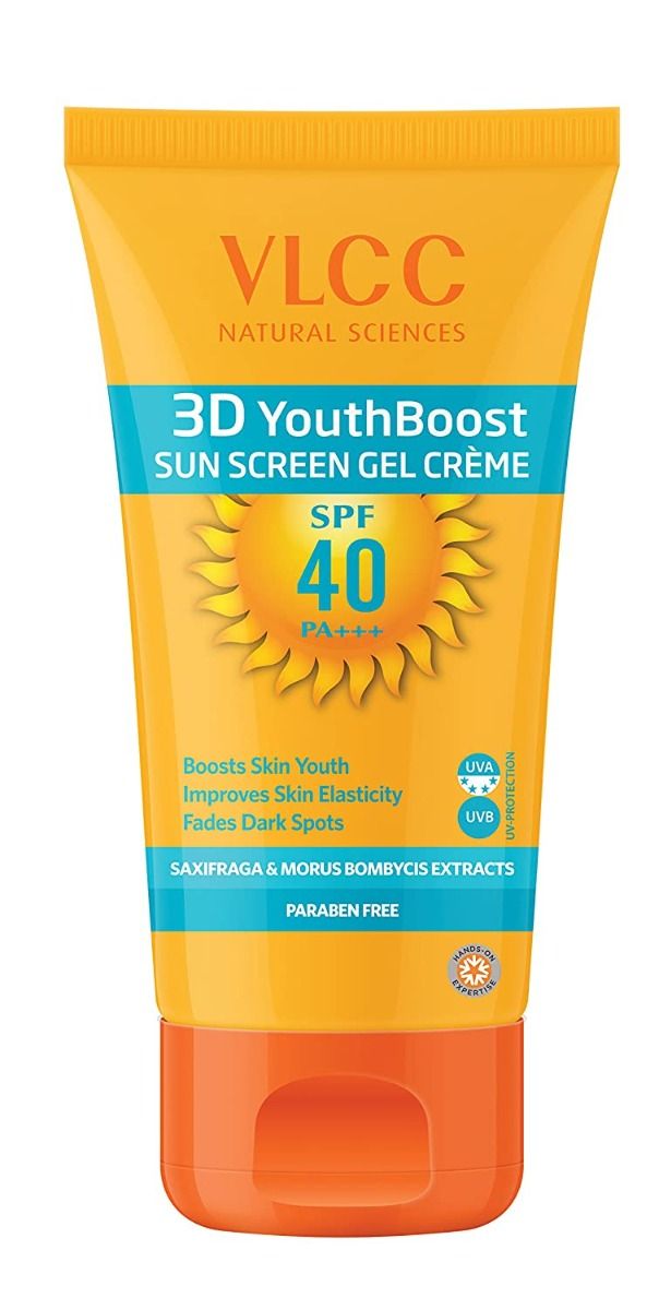 Buy VLCC 3D Youth Boost SPF 40 PA+++ Sunscreen Gel Creme, 25 gm Online
