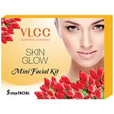 VLCC Skinglow Facial Kit 25 gm | Provides Glow &amp; Radiance In 5 Easy Steps, Pack of 1