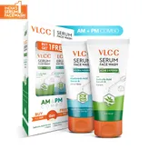VLCC Salicylic Acid + Neem &amp; Hyaluronic Acid + Aloe Vera Serum Face Wash, 2x150 ml, Pack of 1