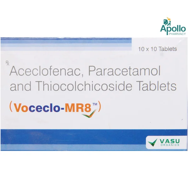 Voceclo Mr 8mg Tablet 10's, Pack of 10 TabletS