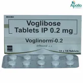 Voglinorm-0.2 Tablet 10's, Pack of 10 TABLETS