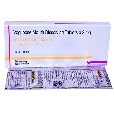 Voglistar MD 0.2 Tablet 10's