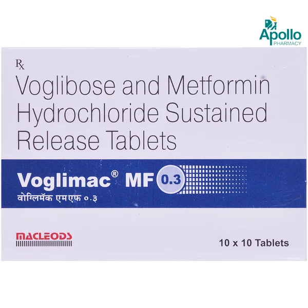 Voglimac MF 0.3 Tablet 10's, Pack of 10