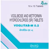 Voglitab M 0.2 Tablet 15's, Pack of 15 TABLETS