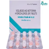 Voglitab M 0.2 Tablet 15's, Pack of 15 TABLETS
