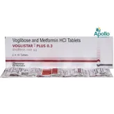 Voglistar-Plus 0.3 Tablet 10's, Pack of 10 TabletS