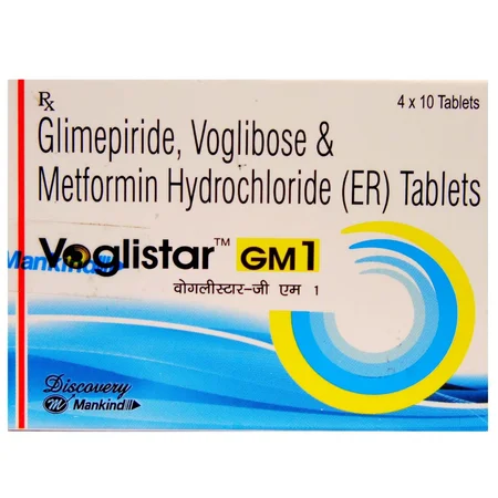 Voglistar GM 1 Tablet 10's