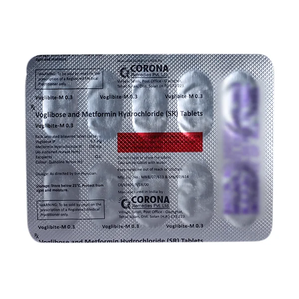 Voglibite M 0.3 Tablet 10's, Pack of 10 TabletS