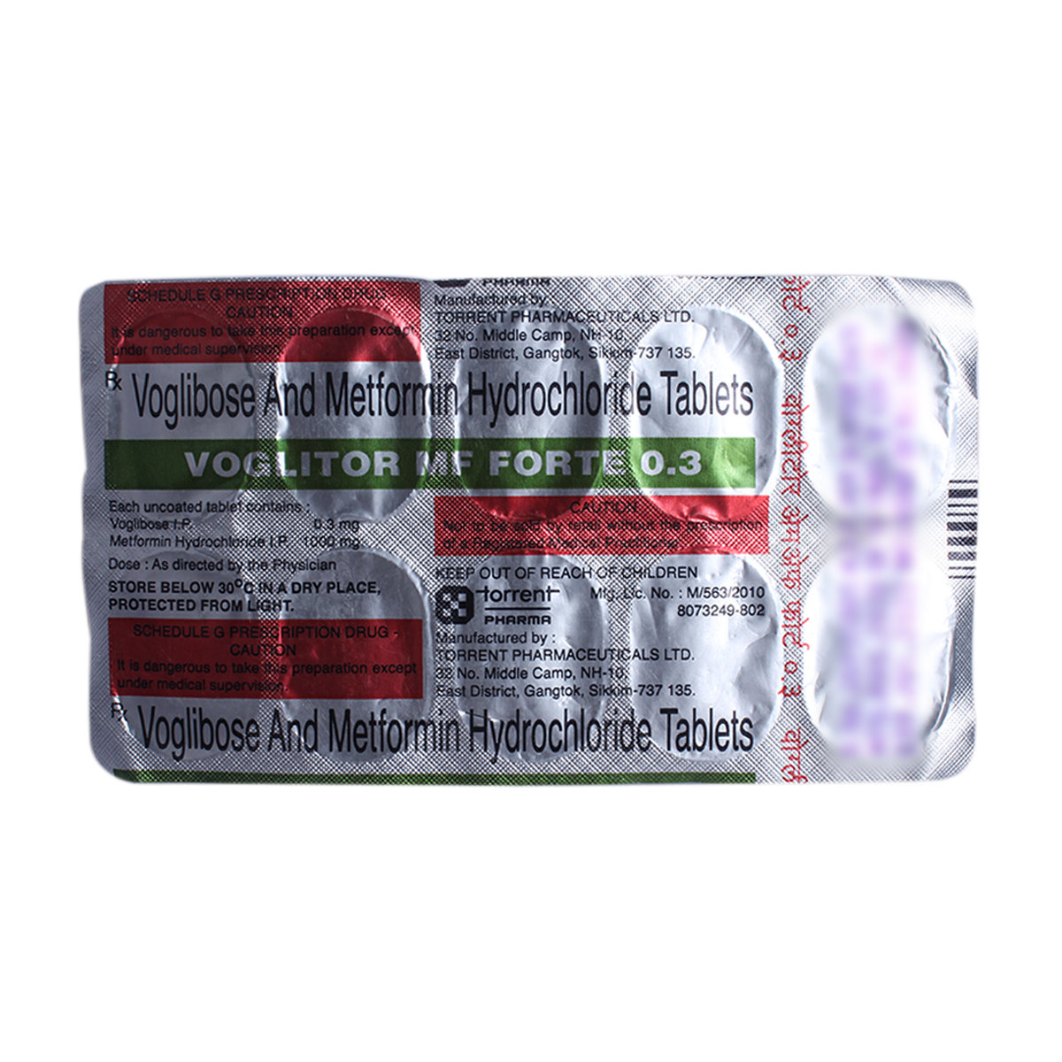 Voglitor Mf Forte 0.3mg Tablet 10's, Pack of 10 Voglitor Mf Forte 0.3mg Tablet 10's, Pack of 10