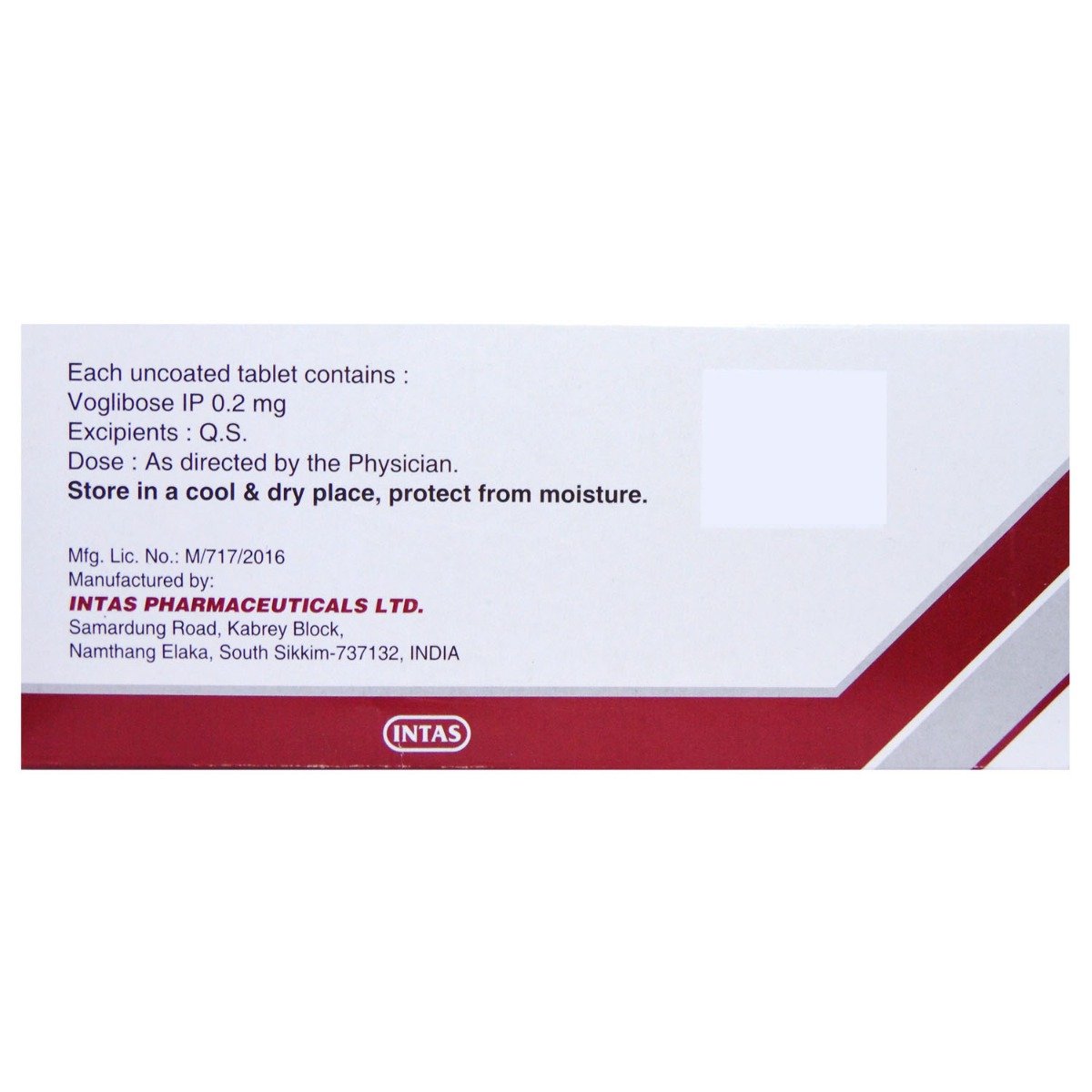 Voglitab 0.2 Tablet 15's, Pack of 15 TABLETS Voglitab 0.2 Tablet 15's, Pack of 15 TABLETS