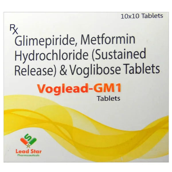 VOGLEAD GM 1MG TABLET 10'S, Pack of 10